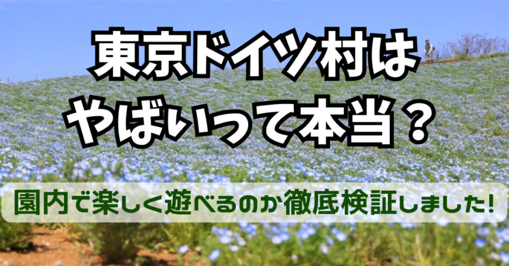 東京ドイツ村 やばい